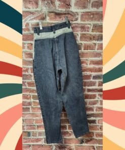 R Ross High Waist Jeans 7 | Vintage Dark Navy Denim Womens Retro Mom Fit Cotton