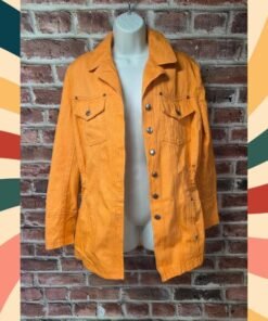Together Denim Jacket 8 | Vintage 90s Utility Orange Cotton Streetwear Retro