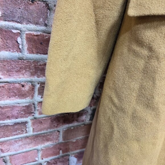 Club A Andrea Overcoat 10 | Vintage 70s Tan Wool Wide Lapel Lined Quiet Luxury - Image 5