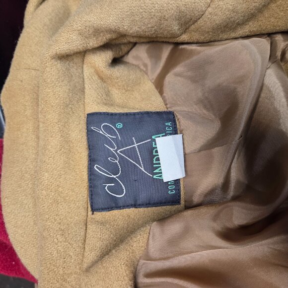 Club A Andrea Overcoat 10 | Vintage 70s Tan Wool Wide Lapel Lined Quiet Luxury - Image 7