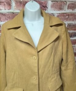 Alternative view of Club A Andrea Overcoat 10 | Vintage 70s Tan Wool Wide Lapel Lined Quiet Luxury