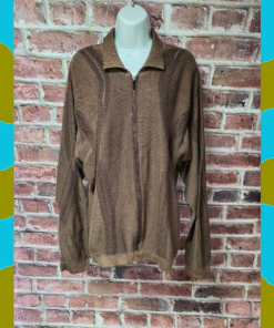 Umberto Bilancioni Cardigan XL | Vintage Italian Knit Brown Sweater Quiet Luxury