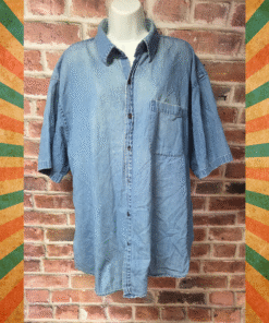 Vintage Women's Outback Rider Button Down Denim Shirt XL