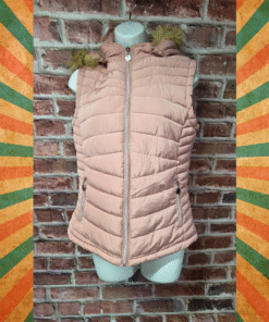 Vintage Y2K Women's YMI Full Zip Puffer Vest Medium