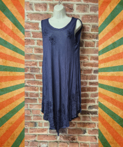 Vintage 90s Women's S.R. FASHION Sleeveless Floral Dress FREE SIZE (S to L)