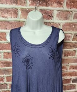 Alternative view of Vintage 90s Women's S.R. FASHION Sleeveless Floral Dress FREE SIZE (S to L)